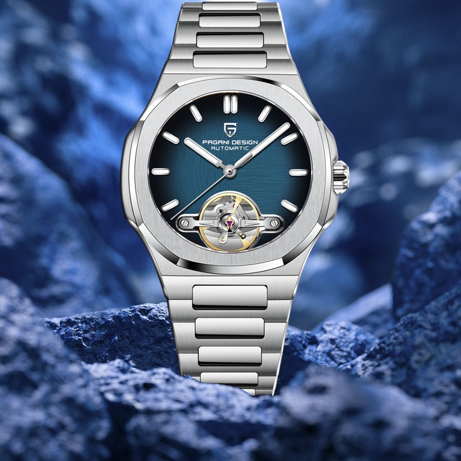 Patek Philippe Watch Nautilus - PAGANI تصميم جديد الميكانيكية الجوف التدريجي