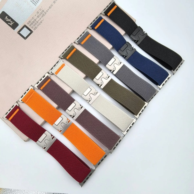 لساعة أبل ووتش ألترا 4/3/2 مقا - مراجعة Parachute Strap Elastic وسعره