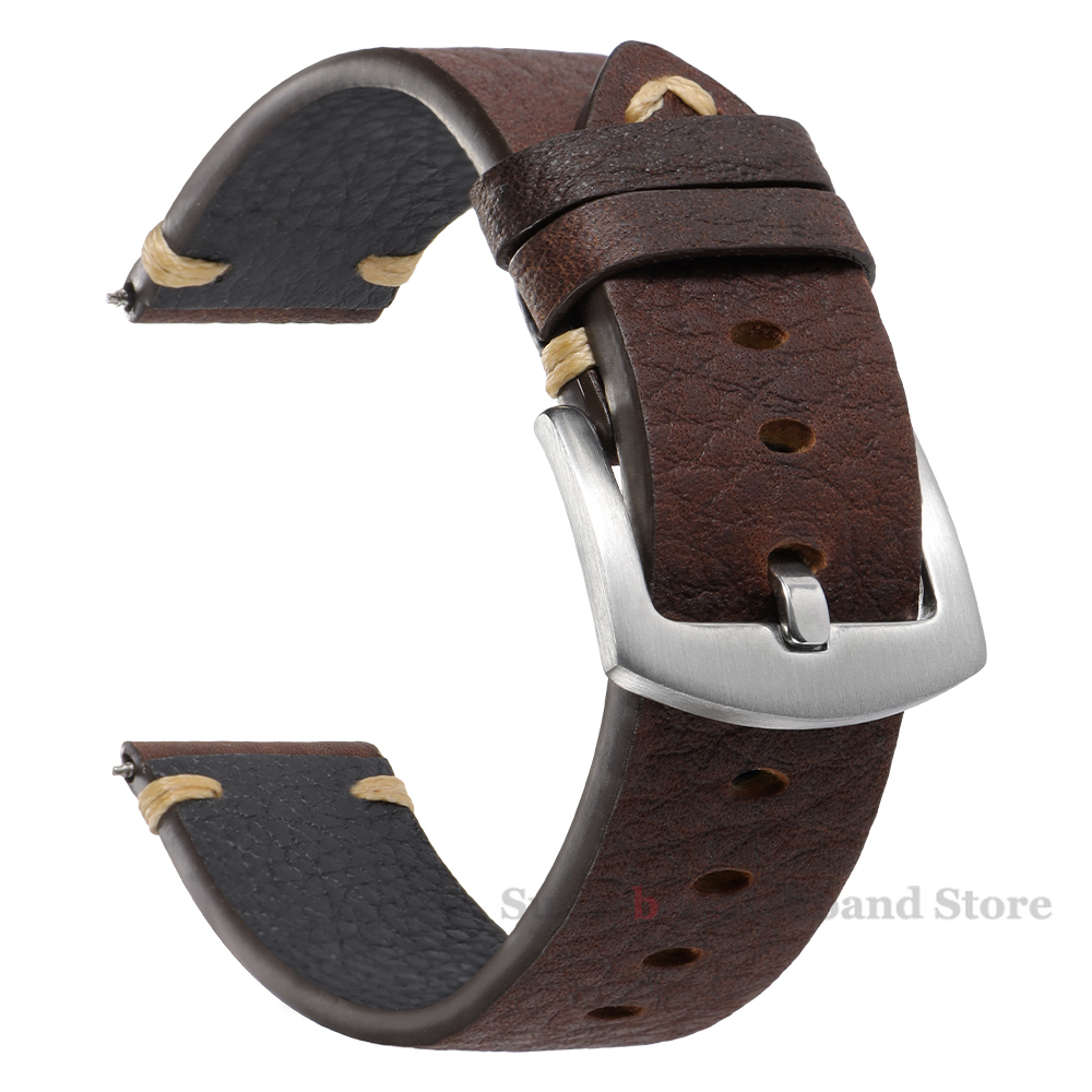 أحزمة جلدية أصلية لساعة كلاسيك - مراجعة Suede Strap Watch وسعره