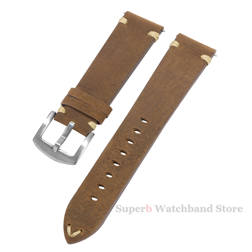 أحزمة جلدية أصلية لساعة كلاسيك - مراجعة Suede Strap Watch وسعره