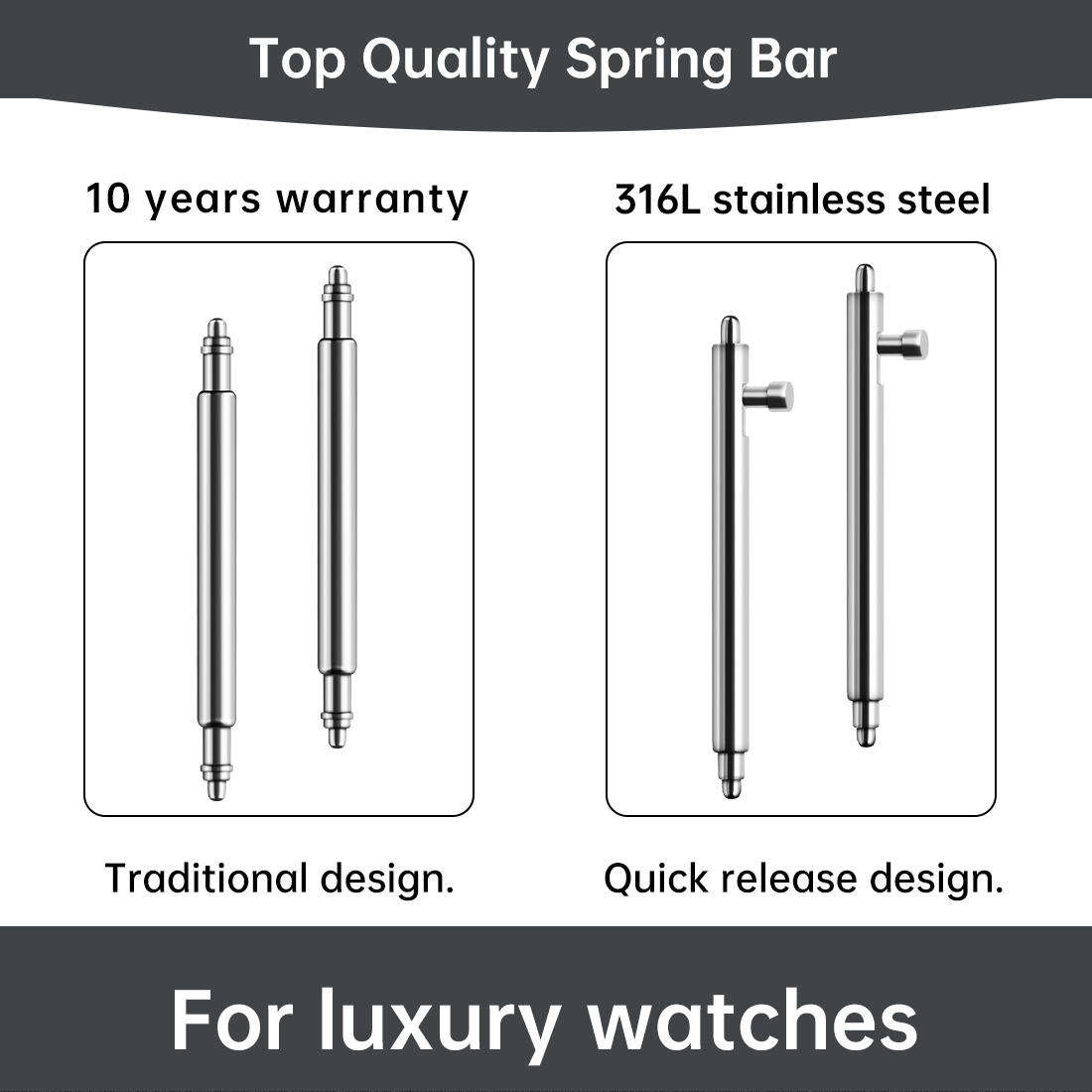 Maikes 316L الفولاذ المقاوم لل - مراجعة Curved Spring Bar وسعره