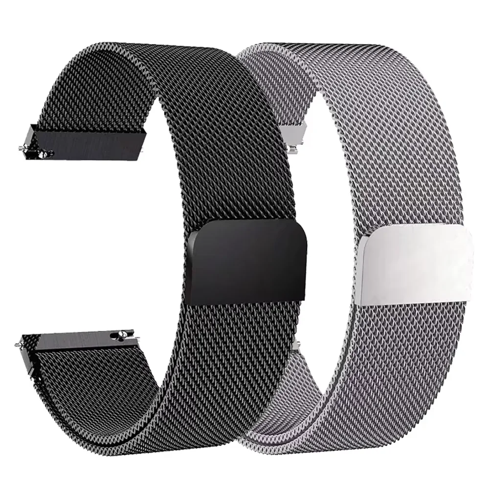 حزام مغناطيسي مقاس 22 ملم لساع - مراجعة Milanese Loop Magnetic وسعره