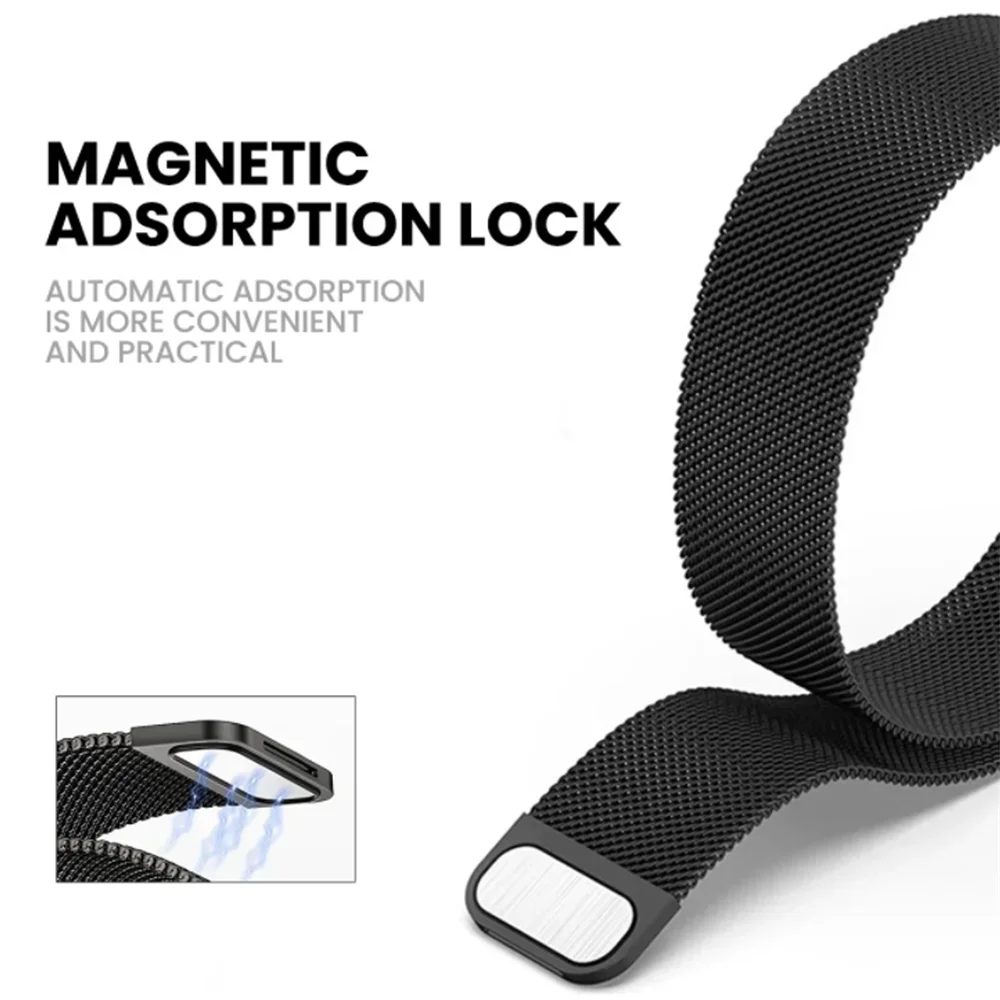 حزام مغناطيسي مقاس 22 ملم لساع - مراجعة Milanese Loop Magnetic وسعره