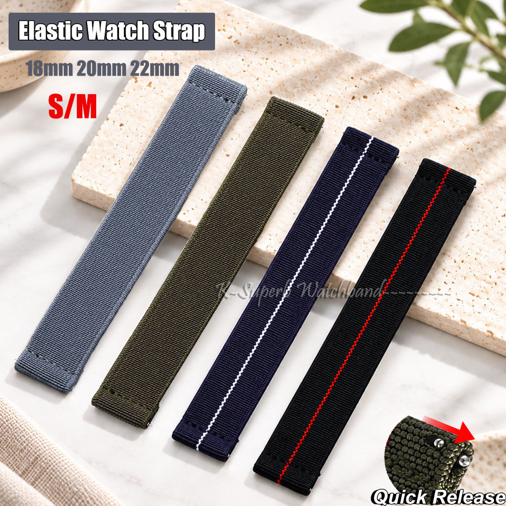 حزام ساعة مرن من نوع S/M، مناس - مراجعة Parachute Strap Elastic وسعره