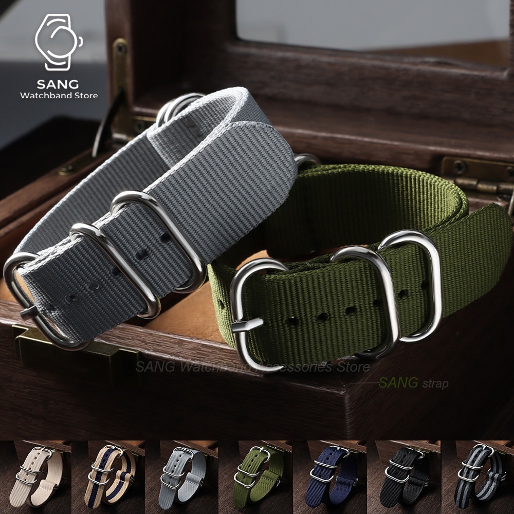 حزام ساعة رياضي عسكري من الناي - مراجعة Nato Strap Nylon وسعره