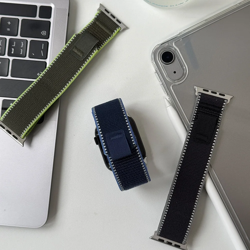 حزام نايلون بلون بورغندي جديد  - مراجعة Sport Loop Velcro وسعره