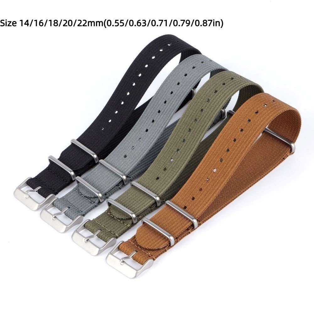 حزام ساعة ناتو بمقاسات 14/16/1 - مراجعة Nato Strap Nylon وسعره